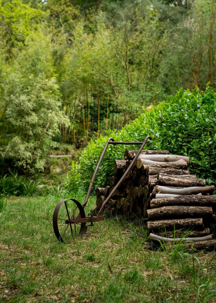 Spring Garden Cleaning Tips Old Log Pile #SpringGarden #Gardening #SpringCleaning #SprngGardenCleaning #SpringChores #BenefitsofGardening #GardenWorkOut 