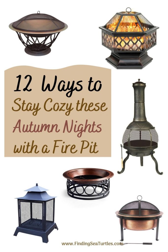 12 Ways to Stay Cozy these Autumn nights with a Fire Pit #FirePit #OutdoorLiving #Patio #OutdoorSpaces #StayCozy #CozyNightswithFirePits