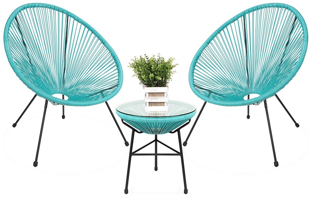 DIY Evening Patio Refresh All-Weather Patio Acapulco Bistro Set