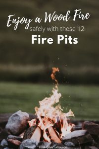 Enjoy a Wood Fire Safely with these 12 Fire Pits #FirePit #OutdoorLiving #Patio #OutdoorSpaces #StayCozy #CozyNightswithFirePits