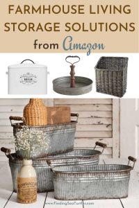 FARMHOUSE LIVING Storage Solutions from Amazon #Farmhouse #Storage #Organization #FarmhouseStorage #CountryStyleStorage #CountryDecor #FarmhouseOrganization #CountryStyle #VintageStyle