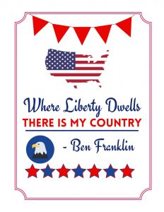God Bless America 2020 Printable #Patriotic #PatrioticQuotes #PatrioticPrintables #Printables #FreePrintables #PatrioticWallArt #DIY #WallArt #DIYDecor