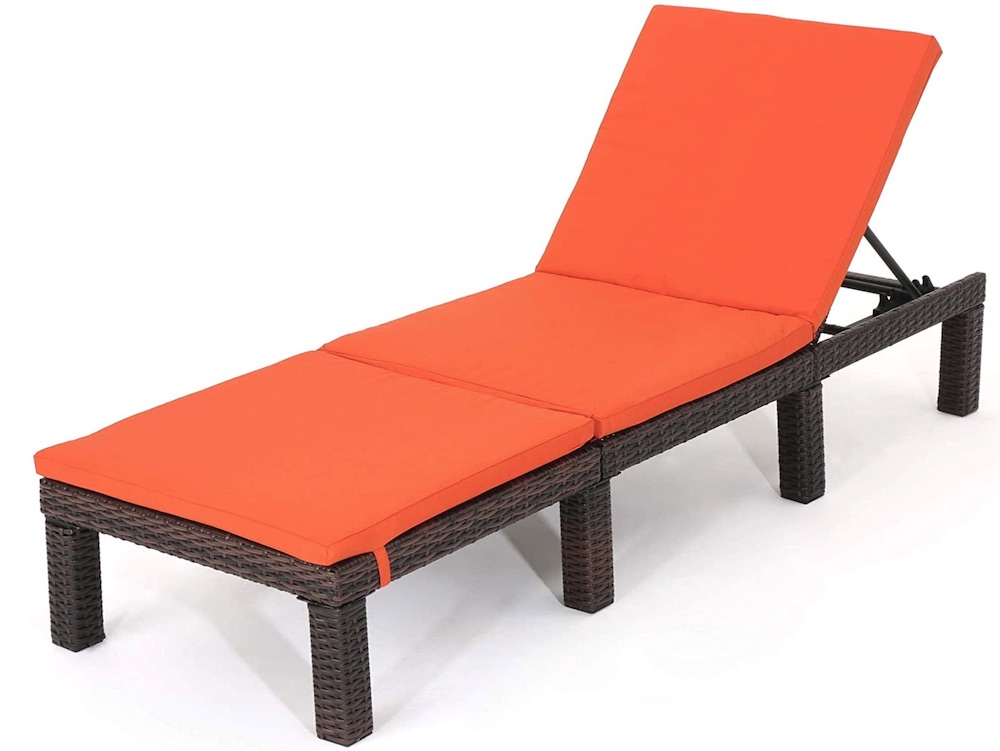 Jamaica Outdoor Wicker Chaise Lounge #DIY #Patio #DIYPatio #DIYPatioRefresh #Decor #PatioDecor #OutdoorDecor 