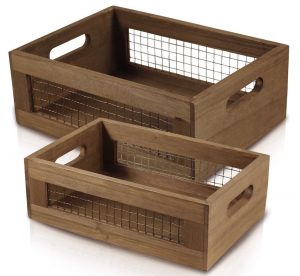 Nesting Countertop Baskets #Farmhouse #Storage #Organization #FarmhouseStorage #CountryStyleStorage #CountryDecor #FarmhouseOrganization #CountryStyle #VintageStyle