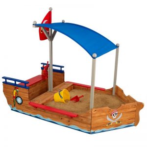 Backyard Toddler Toys: Pirate Sand Boat #backyard #toddler #toys #OutDoorPlay #SummerFun #SummerPlaytime