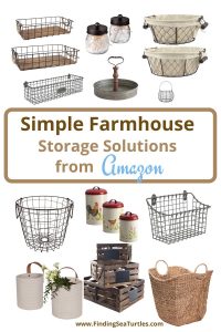  Simple Farmhouse Storage Solutions from Amazon #Farmhouse #Storage #Organization #FarmhouseStorage #CountryStyleStorage #CountryDecor #FarmhouseOrganization #CountryStyle #VintageStyle