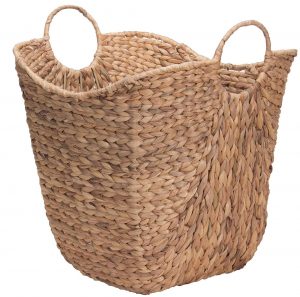 Tall Water Hyacinth Wicker Basket #Farmhouse #FarmhouseDecor #Decor #CountryDecor #SpringHomeRefresh #FarmhouseSpringRefresh #AffordableFarmhouse #CountryStyle #VintageDecor