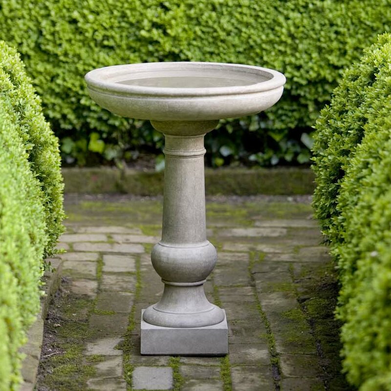 Williamsburg Birdbath #Wildlife #NativePlants #Gardening #AttractBirds #WaterSourceForBirds #WaterForWildlife #BeneficialForPollinators #GardeningForPollinators 