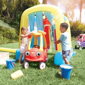 Inflatable Carwash #backyard #toddler #toys #OutDoorPlay #SummerFun #SummerPlaytime