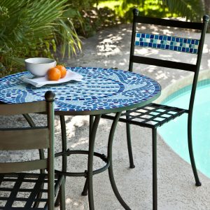 Best Outdoor Bistro Sets: Coral Coast Bistro Set #OutDoorFurniture #Patio #OutDoorLiving #OutDoorSpaces #PatioDining #Deck #Balcony 