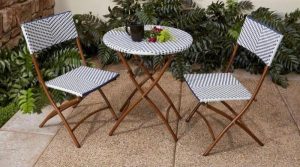 Best Outdoor Bistro Sets: French Caf Bistro Set #OutDoorFurniture #Patio #OutDoorLiving #OutDoorSpaces #PatioDining #Deck #Balcony 