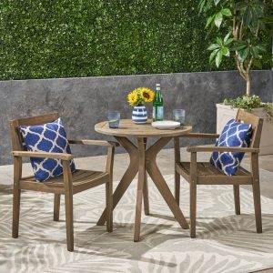 Ramage Bistro Set #OutDoorFurniture #Patio #OutDoorLiving #OutDoorSpaces #PatioDining #Deck #Balcony 