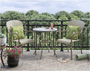 Yorkfaire Bistro Set #OutDoorFurniture #Patio #OutDoorLiving #OutDoorSpaces #PatioDining #Deck #Balcony 