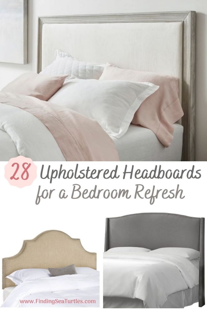 28 Upholstered Headboards for a Bedroom Refresh #Headboards #UpholsteredHeadboards #GuestRoom #Bedroom #BedroomRefresh #BedroomUpgrade