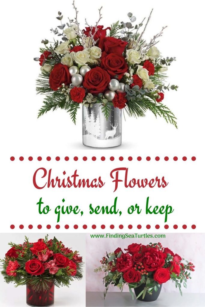 Christmas Flowers to Give Send or Keep #FreshFlowers #FlowerDelivery #bouquets #OnlineFlowers #FlowersOnline #Christmas #ChristmasFlowers #FestiveFlowers