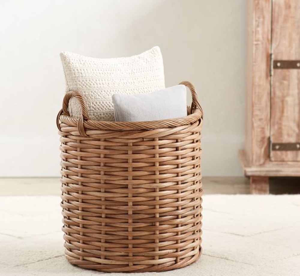 Storage Needs Aubrey Woven Tote #Storage #Baskets #BasketStorage #ToteBaskets #HomeStorage #Organization #ATidyHome