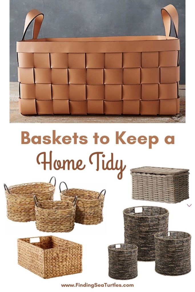 Basket Storage Baskets to Keep a Home Tidy #Storage #StorageBins #ClothingStorage #ClosetStorage #Organization #TidyHome