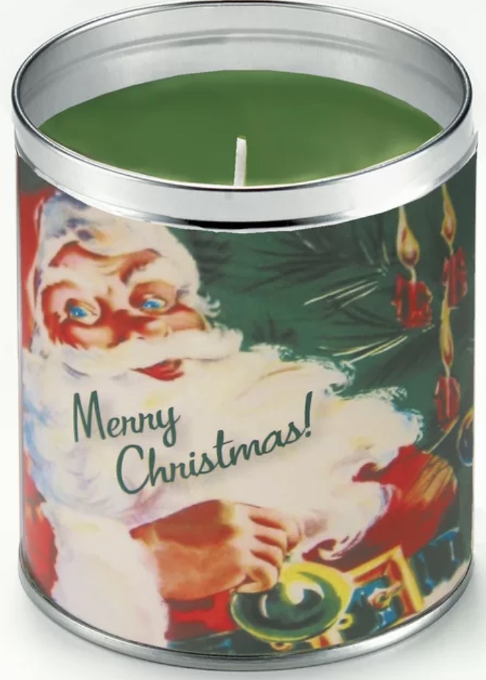 A Holly Jolly Season Jolly St Nick Famous Pine Scented Jar Candle #ChristmasCandles #CandlesForTheHome #FragrantHome #ChristmasFragrances #HolidayFragrances