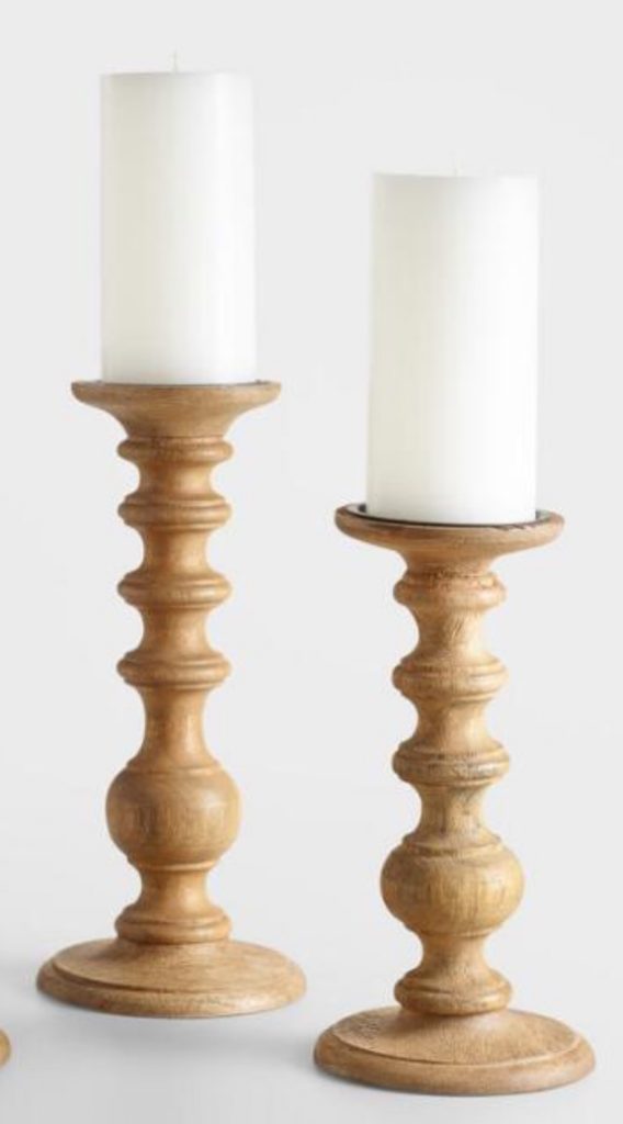 For the Home Natural Wood Pillar Candleholder #Christmas #ChristmasGifts #GiftIdeas #ChristmasPresents #ChristmasGiftGiving