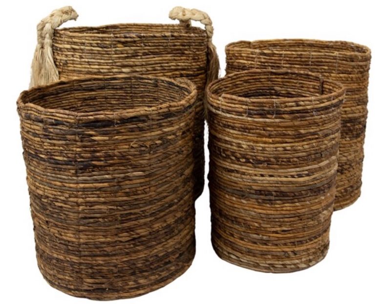 wicker tote basket