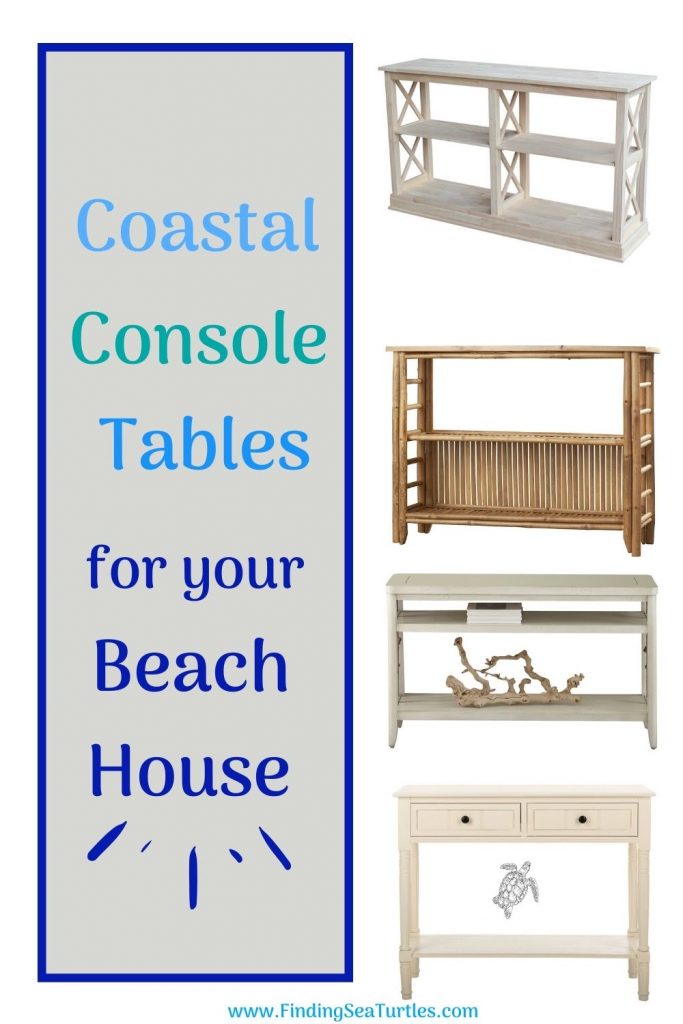 Coastal Console Tables for your Beach House #Coastal #CoastalDecor #Entryway #Foyer #ConsoleTables #CoastalEntryway #CoastalFoyer #BeachHouse #BeachHome #SummerHouse #LakeHouse #ConsoleTable #SeasideDecor #IslandDecor #TropicalIslandDecor 