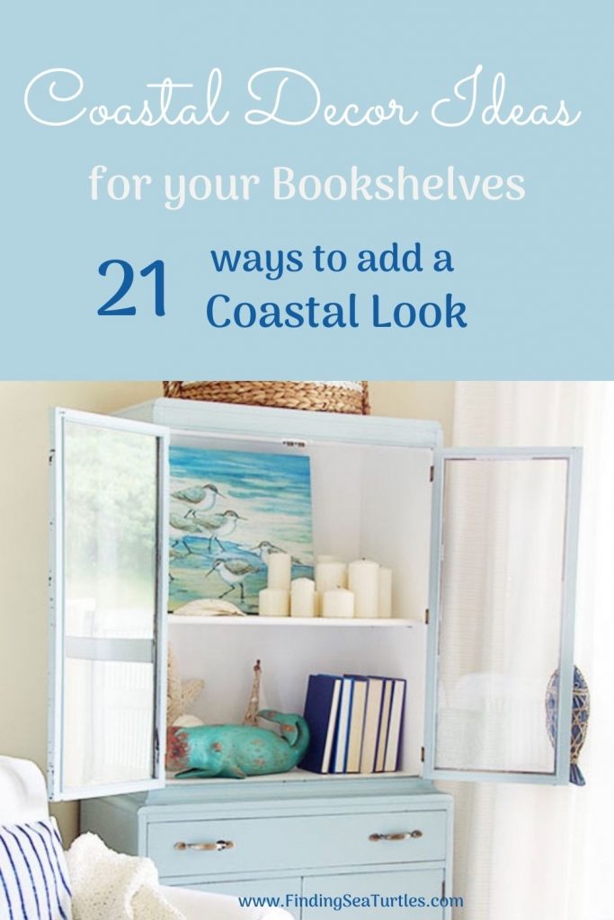 Coastal Decor Ideas for your Bookshelves #Coastal #CoastalDecor #Bookshelves #ShelfDecor #BeachHouse #BeachHome #LakeHouse #CoastalDecor #SeasideDecor #IslandDecor #TropicalIslandDecor 