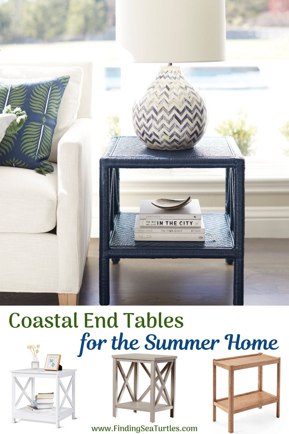 18 End Tables with Coastal Style