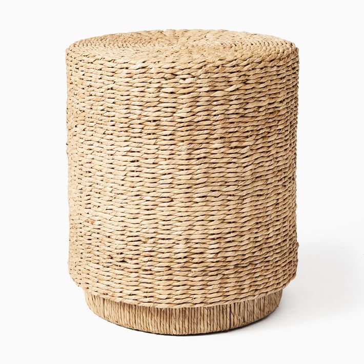 Seaside Style Seagrass Side Table #DrumTables #SideTables #CoastalDrumTables #BeachHome #CoastalDecor #SeasideDecor #IslandDecor #TropicalIslandDecor #BeachHouse #LakeHouse 