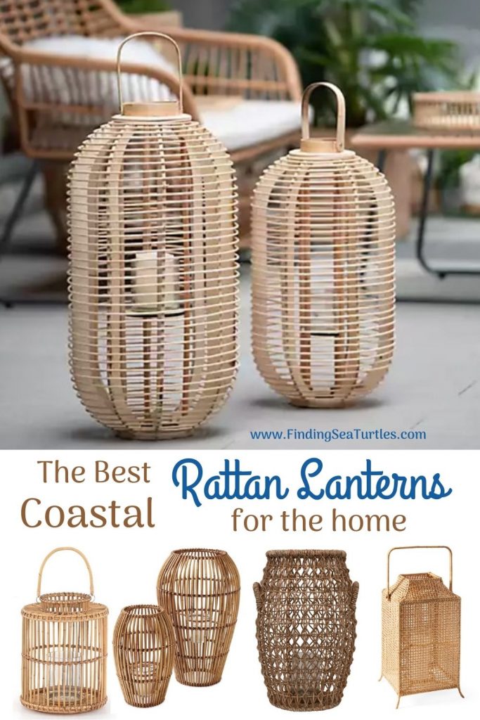 Rattan Lanterns for your Beach Home The Best Coastal Rattan Lanterns for the home #rattan #RattanLanterns #BeachHome #CoastalDecor #IslandDecor #SeasideDecor #TropicalIslandDecor #BeachHomeDecor