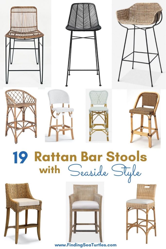 coastal rattan counter stools