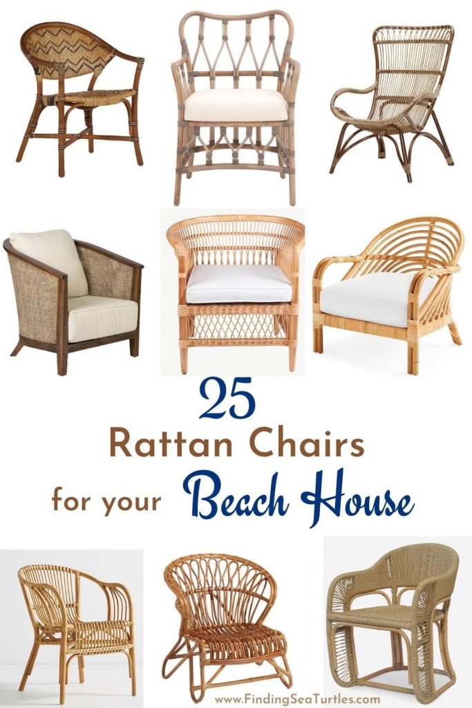 25 Rattan Chairs for your Beach House #RattanChairs #AccentChairs #CoastalAccentChairs #Coastal #LivingRoom #Bedroom #HomeDecor #BeachHouse #SummerHouse #LakeHouse #CoastalHome