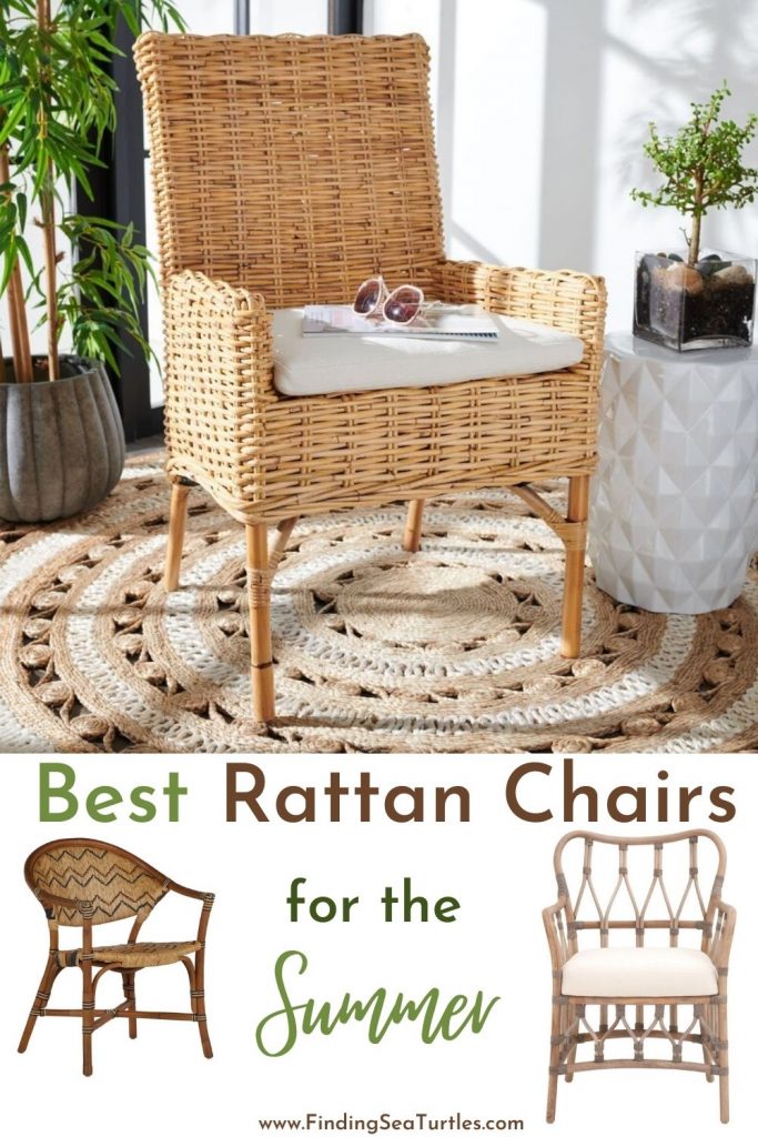 Best Rattan Chairs for the Summer #RattanChairs #AccentChairs #CoastalAccentChairs #Coastal #LivingRoom #Bedroom #HomeDecor #BeachHouse #SummerHouse #LakeHouse #CoastalHome