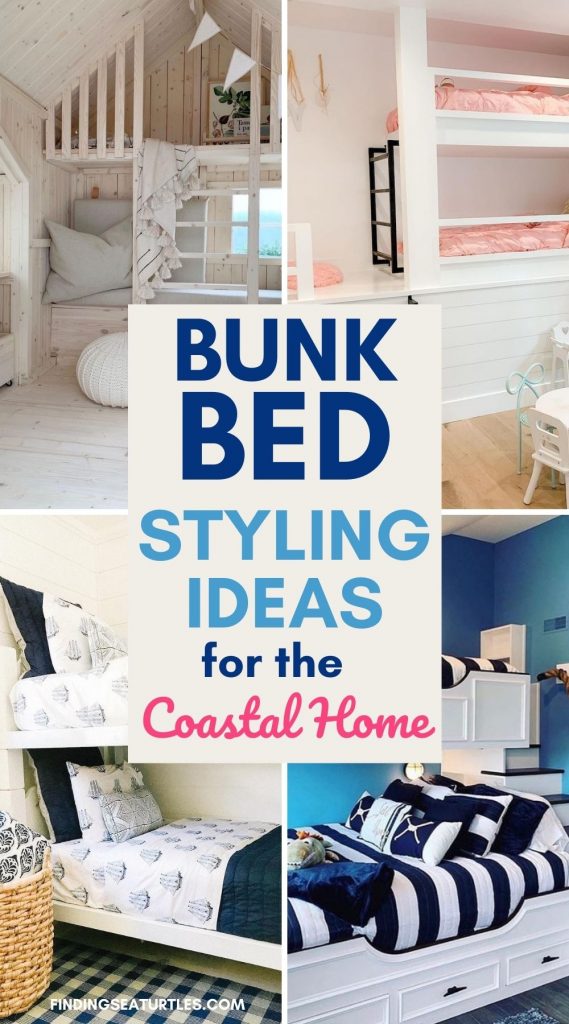 Bunk Bed Styling Ideas for the Coastal Home #BunkBeds #Coastal #CoastalBunkBeds #CoastalDecor #HomeDecor 
