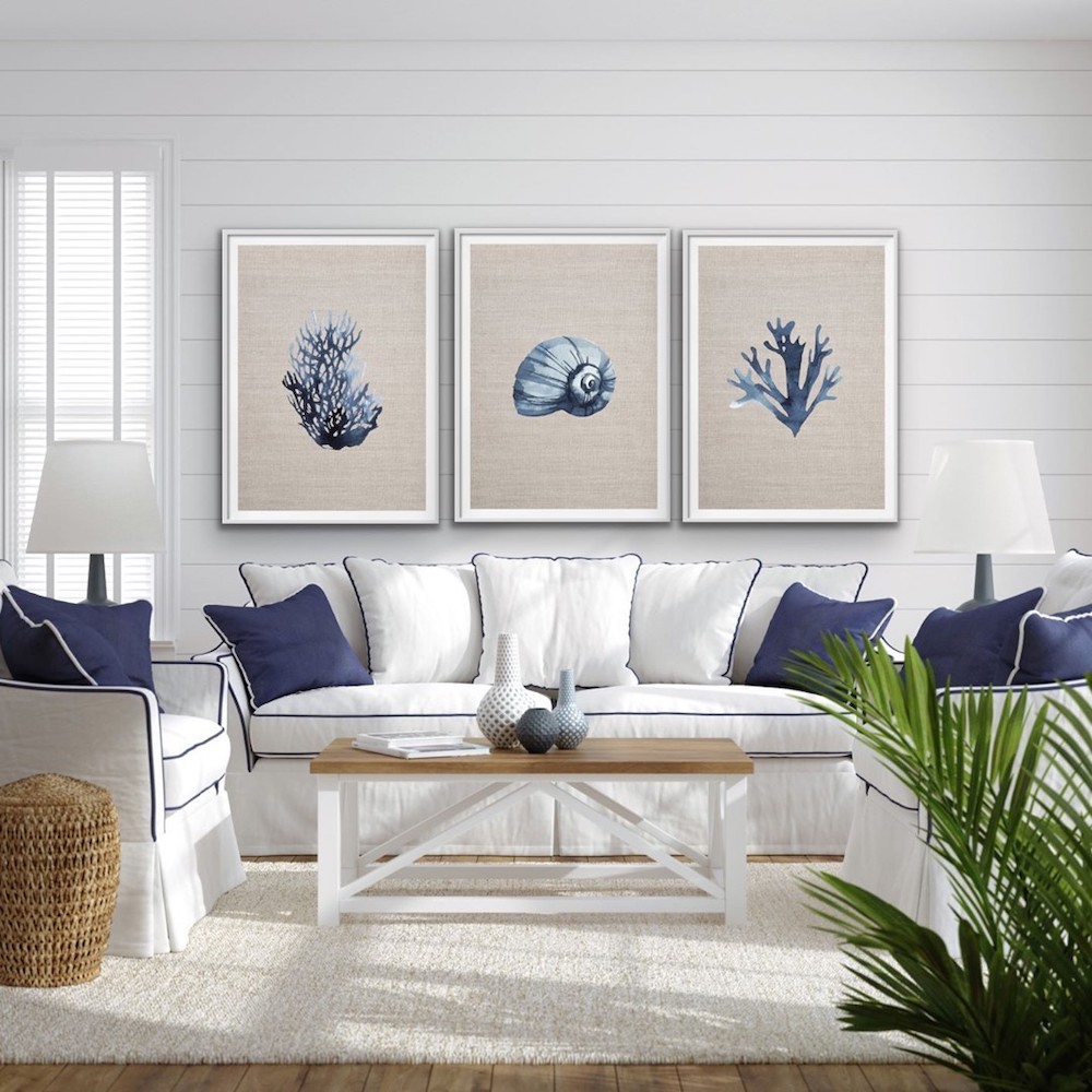 10 Coastal Wall Decor Ideas to Transform Your Living Room into a Beachy ...