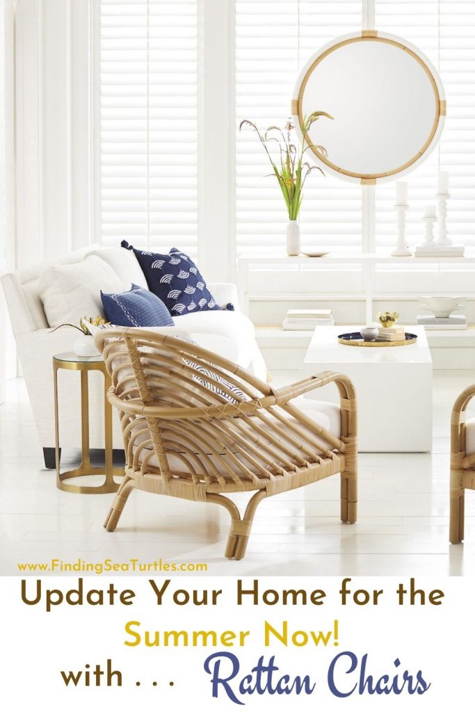 Update your Home for the Summer Now with Rattan Chairs #RattanChairs #AccentChairs #CoastalAccentChairs #Coastal #LivingRoom #Bedroom #HomeDecor #BeachHouse #SummerHouse #LakeHouse #CoastalHome