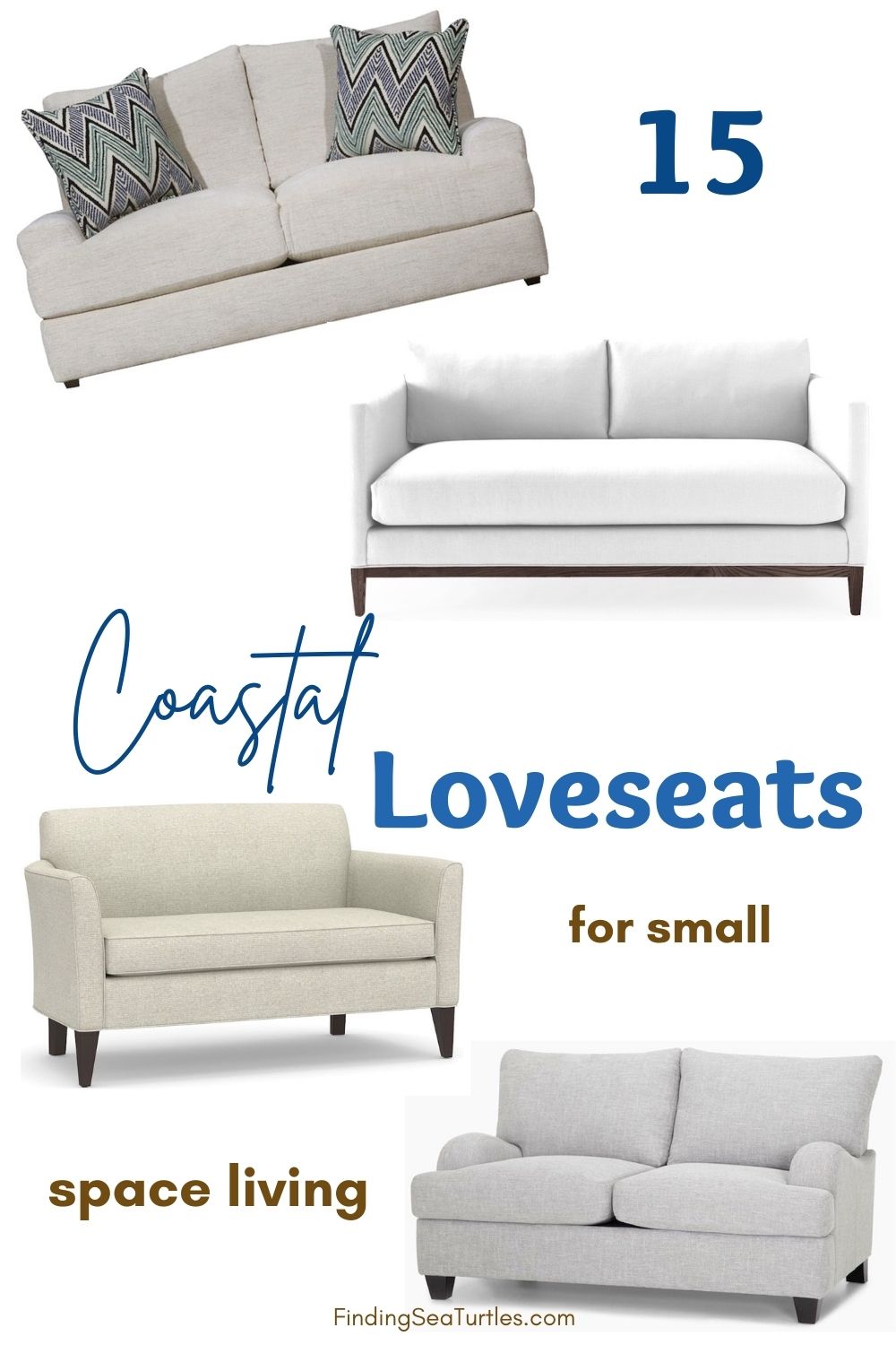 15 Coastal Loveseats for Seaside Homes