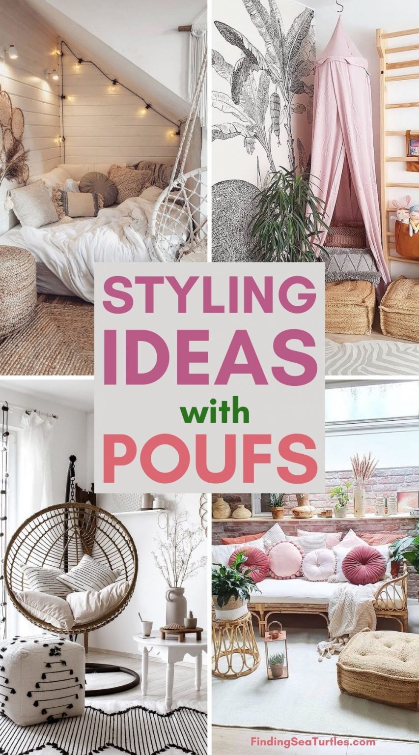 19 Most Inspiring Pouf Styling Ideas to Use Today