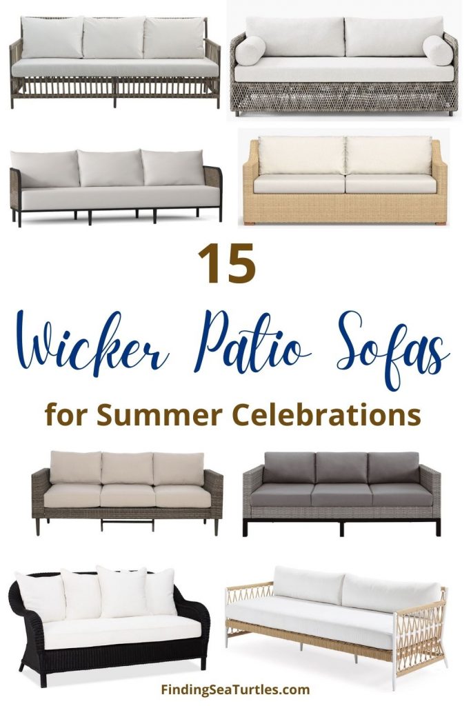 15 Wicker Patio Sofas for Summer Celebrations #Coastal #WickerPatioSofas #CoastalSofas #PatioSofas #WickerSofas #Patio #Porch #Deck #Terrace #OutdoorSofas #OutdoorSpaces #CoastalDecor #HomeDecor #CoastalHomeDecor #CoastalHome #CoastalLiving #BeachHouse #SeasideStyle #LakeHouse #SummerHouse