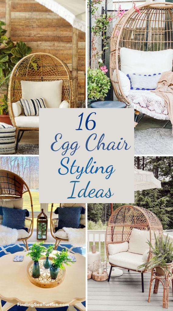 16 Egg Chair Styling Ideas #Chairs #EggChairs #BohoDecor #CoastalDecor #BeachHouse