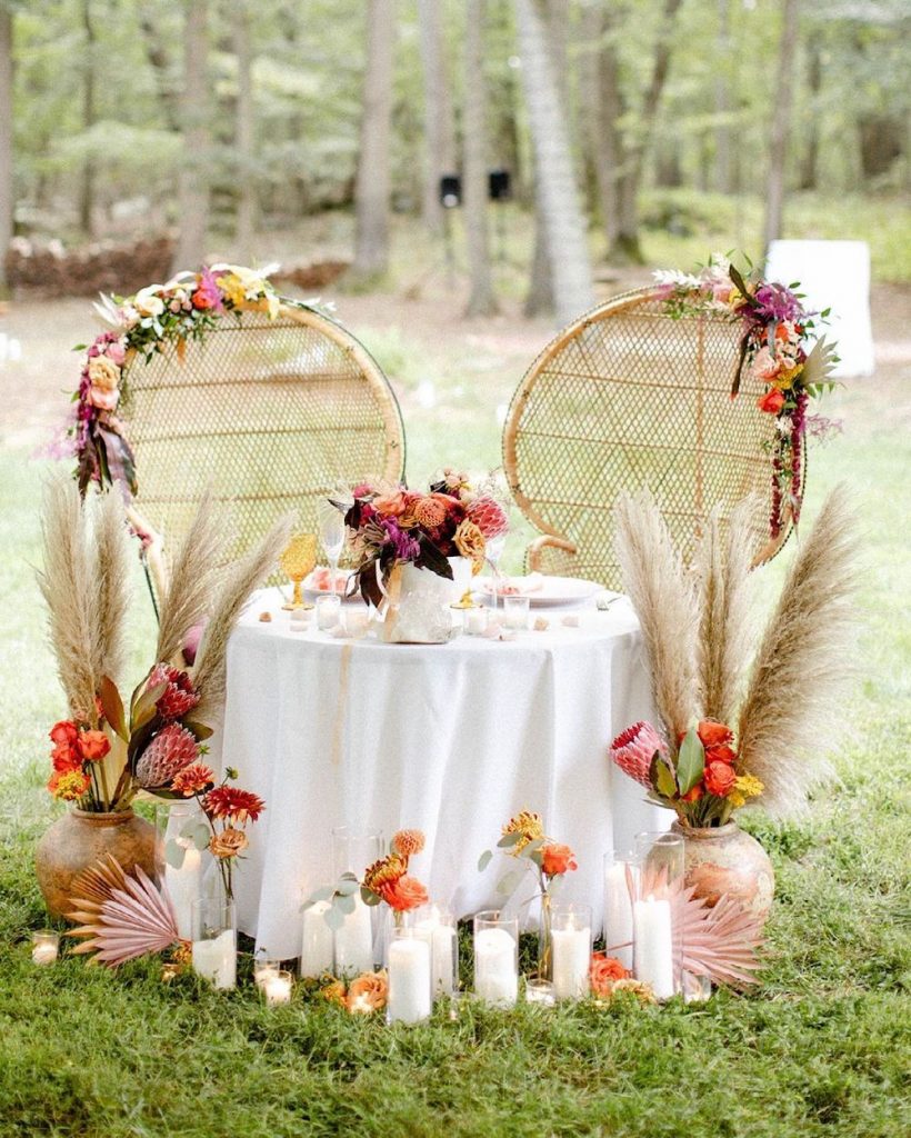 Peacock deals chair wedding