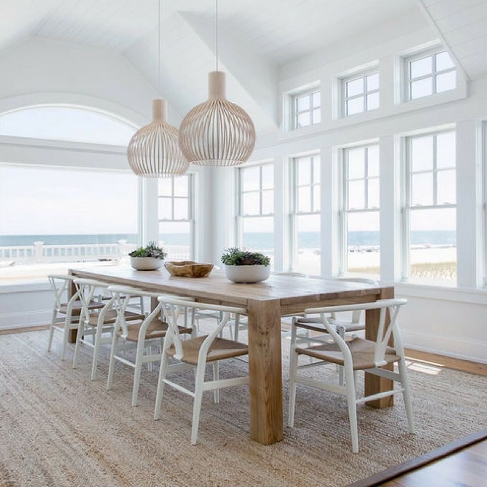 Inspo 11 #Chairs #WishboneChairs #DiningRoom #CoastalDecor #BeachHouse 