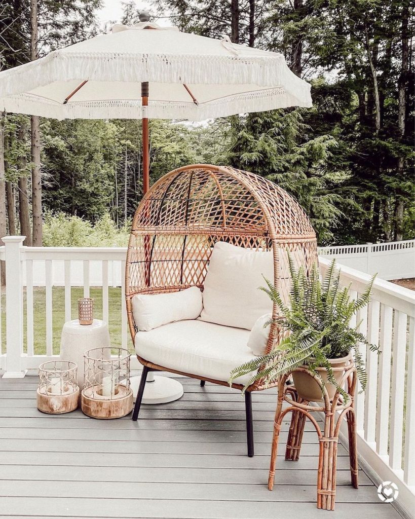 egg chair umbrella