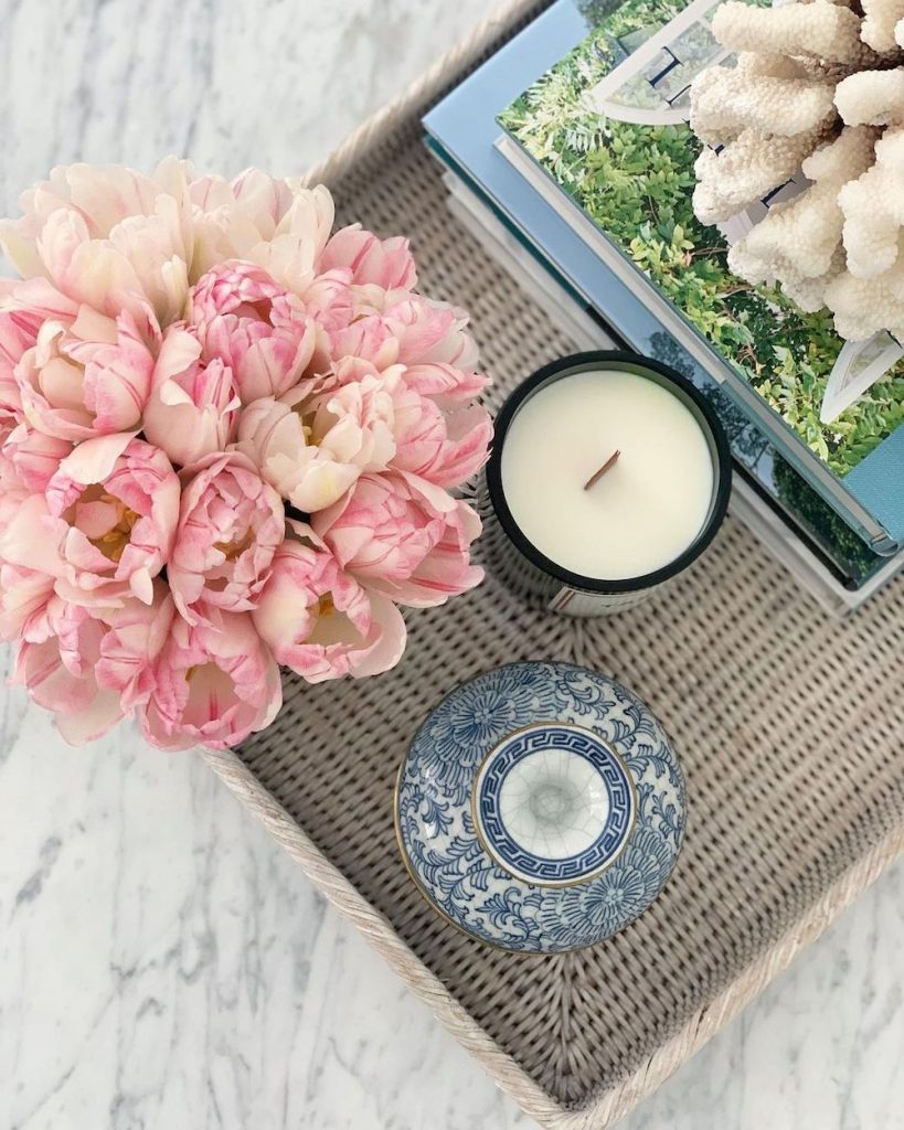 Inspo 20 #Vignette #CoastalVignette #Coastal #TrayStyling #TrayStylingTips #CoastalDecor #HomeDecor #LivingRoomDecor