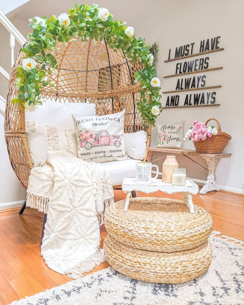 Boho egg chair best sale