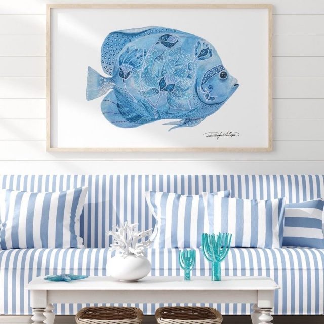 16 Blue and White Striped Sofas for Coastal Homes