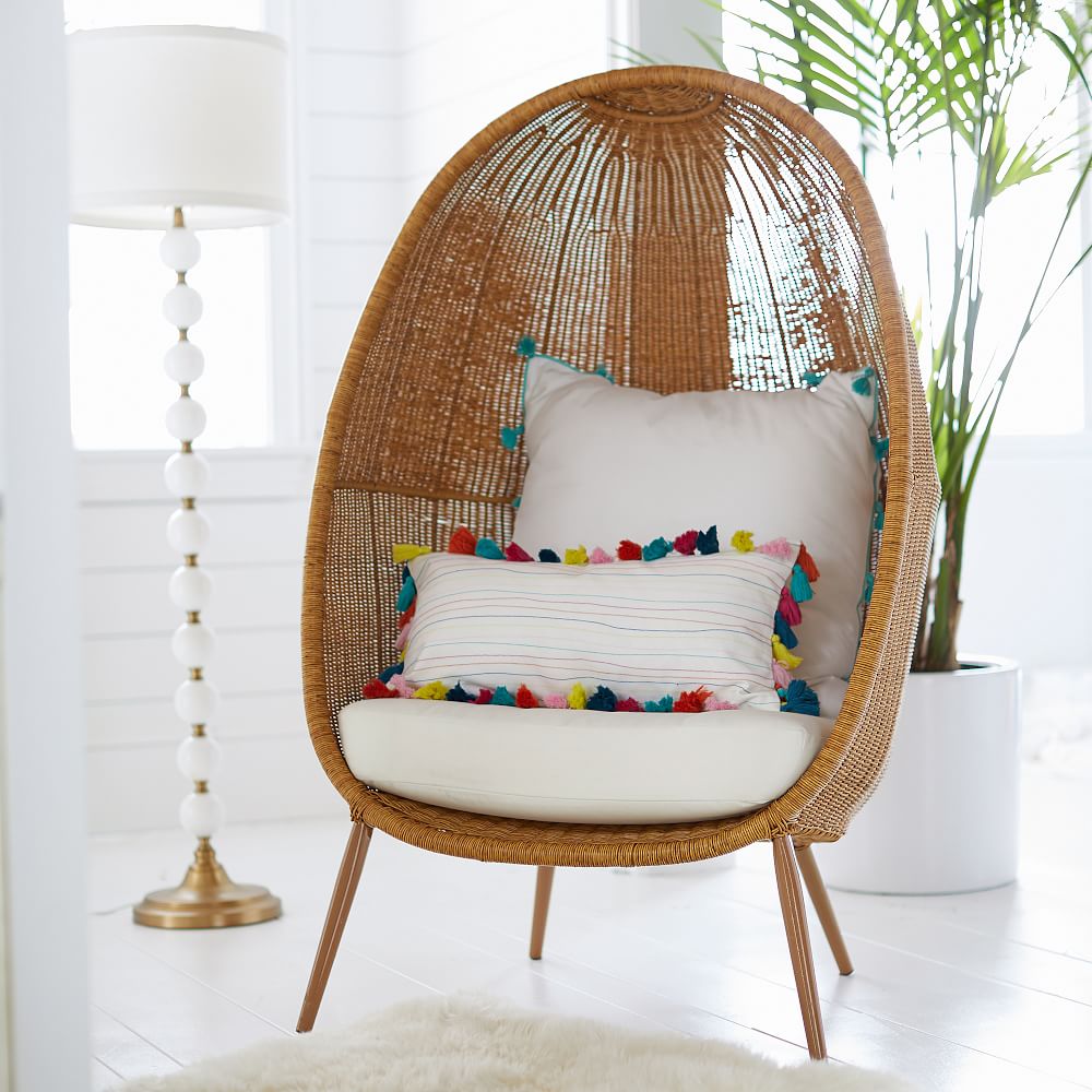 Woven Cave Chair #Chairs #EggChairs #BohoDecor #CoastalDecor #BeachHouse 