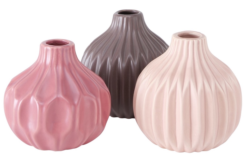 Coastal Pink Styling Ideas Wyton Pink Ceramic Table Vase Set #Pink #PinkAccessories #Coastal #CoastalPinkDecor #BohoCoastal #CoastalDecor #HomeDecor