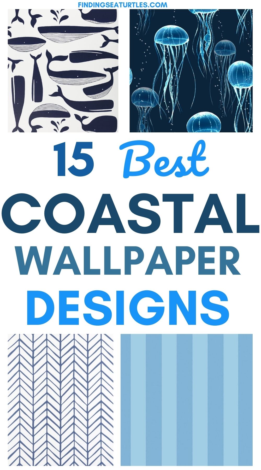 15 Best Coastal Wallpaper for Today's Summer Home