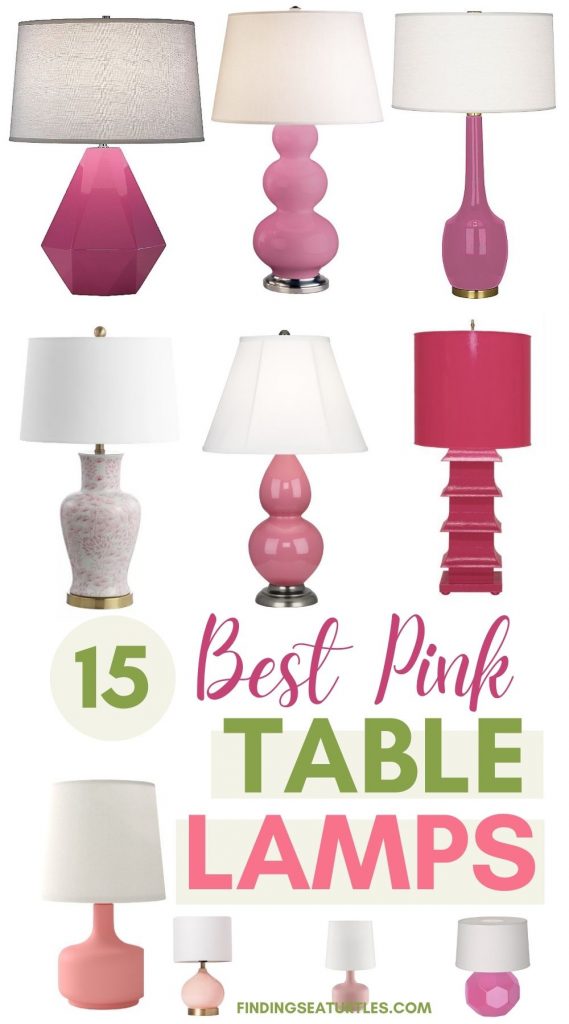 15 Best Pink Table Lamps #PinkTableLamps #PinkAccessories #Coastal #CoastalPinkDecor #BohoCoastal #CoastalDecor #HomeDecor #LivingRoomDecor