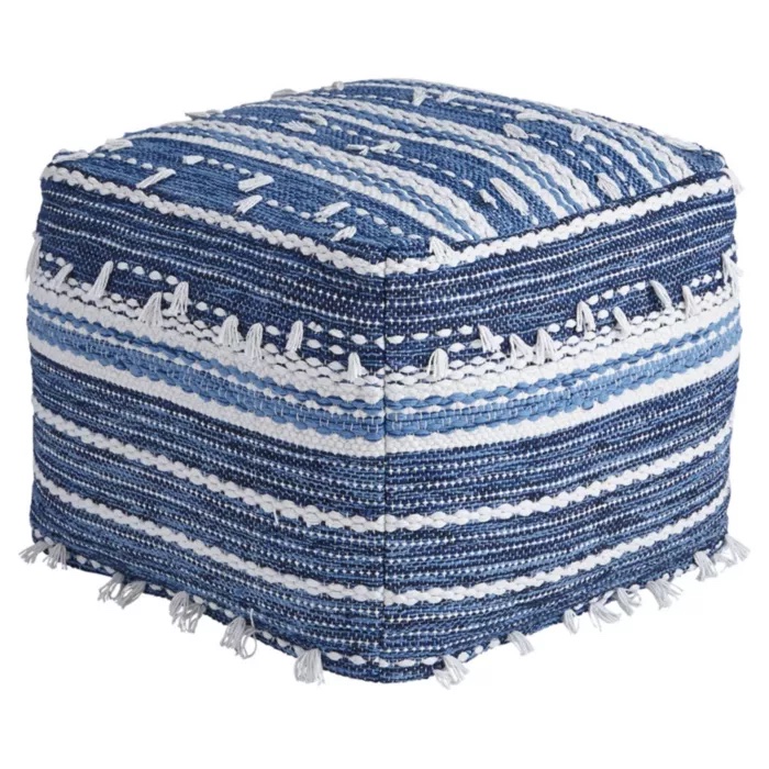 Anthony Pouf #Poufs #Ottomans #Boho #CoastalDecor #HomeDecor